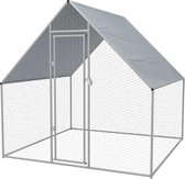 Kippenren Buiten 2x2x2 mtr (INCL beschermhandschoenen)