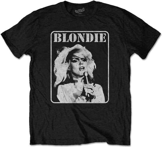 Foto: Blondie presente poster heren t shirt l zwart