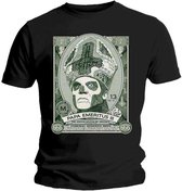 Ghost Heren Tshirt -XL- Papa Cash Zwart