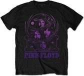 Pink Floyd Heren Tshirt -S- Purple Swirl Zwart