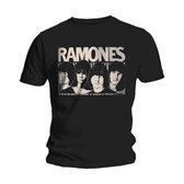 Ramones Heren Tshirt -XL- Odeon Poster Zwart