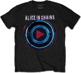 Alice In Chains Heren Tshirt -S- Played Zwart