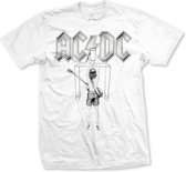 AC/DC - Switch Heren T-shirt - L - Wit