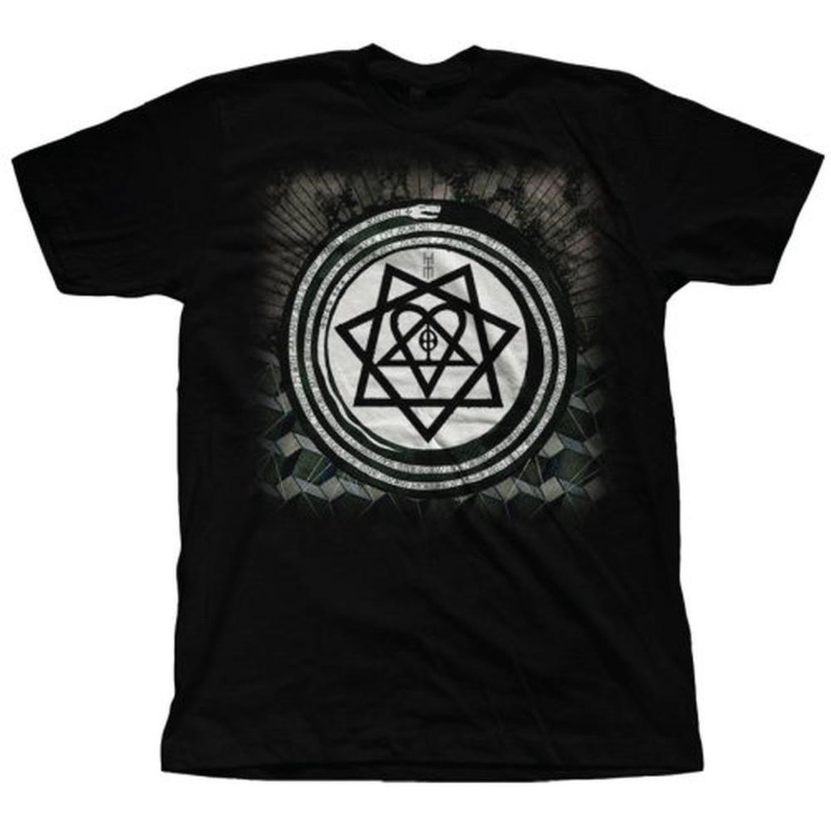 Him Heren Tshirt -M- Album Symbols Zwart