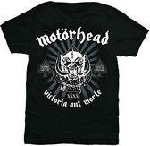 Tshirt Homme Motorhead -L- Victoria Aut Morte Zwart