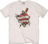 Nas Heren Tshirt -2XL- Love Tattoo Creme