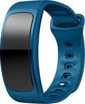 Siliconen bandje - Sportbandje - Polsbandje - Samsung Gear Fit 2 Pro - Midnight Blue