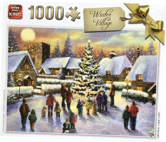 Regelmatig toelage tent King Puzzel 1000 Stukjes (68 x 49 cm) - Kerstpuzzel kerstboom - Legpuzzel  Kerst -... | bol.com
