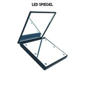 Make Up Spiegel met Verlichting - LED - Scheerspiegel - Make Up Spiegel - Visagie Spiegel - Zwart