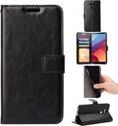 Samsung Galaxy J7 (2017) J730 Duos Book PU lederen Portemonnee cover Book case zwart
