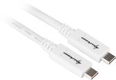 Sharkoon 4044951021178 câble USB 0,5 m USB 3.2 Gen 1 (3.1 Gen 1) USB C Blanc
