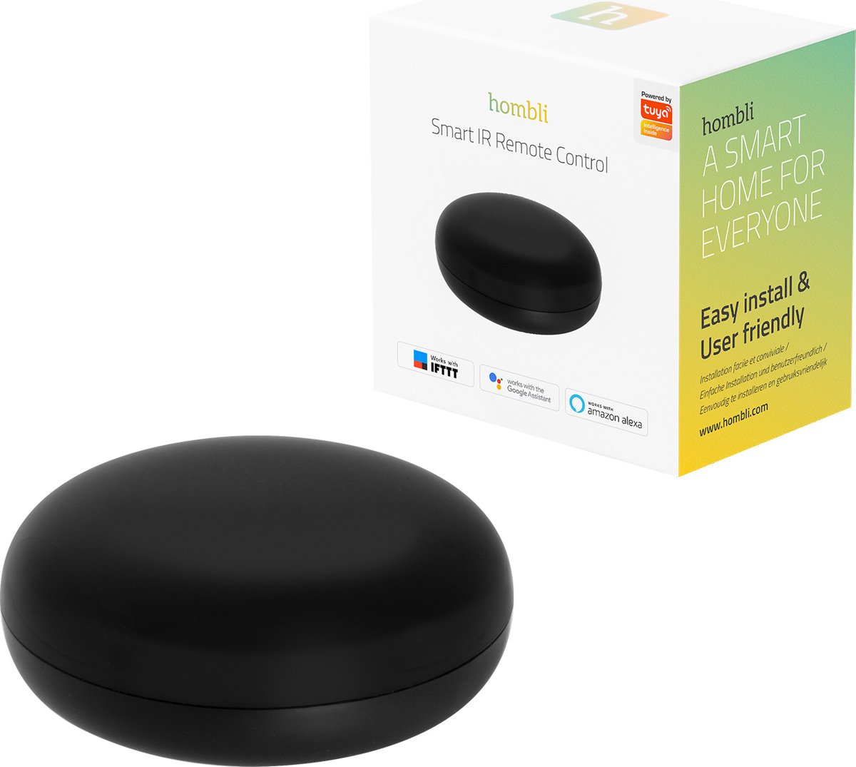 Hom Io Smart IR Remote Display Met Wifi, Universele Repeater Tv Afstandsbedieningen Intelligente Apparaatbediening Temperatuur En Luchtvochtigheidsherkenning Kleur Zwart 2126646216