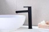 Excellent Wellness Badkamermeubel Kraan Wastafelkraan Type: M32 , 30 cm Hoog, Kleur Mat Zwart