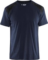 Werkshirt Blåkläder Bi-Colour Donker Marineblauw/Zwart - maat 4XL