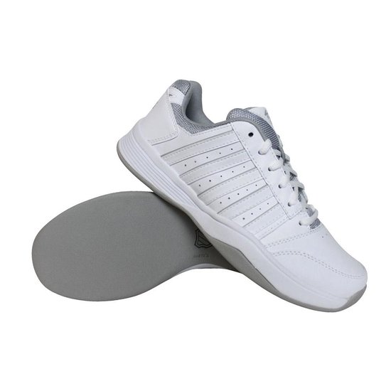 K-Swiss Court Smash Carpet tennisschoenen dames wit/zilver | bol.com