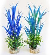 Sydeco aquablauwe oceaanplanten 27CM