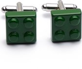 Manchetknopen - Lego Legoblokje Groen