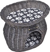 Kattenhuisje (incl kattenspeelstok) 44 x 33 x 34 cm - Kattenmand - Kattenwoning