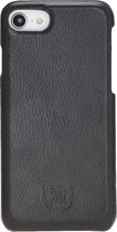 DEEJOUX Backcover iPhone 7, 8, SE (2020) - Zwart Leder - Full Grain Leather