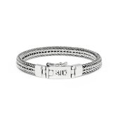 SILK Jewellery - Zilveren Armband - Alpha - 322.18 - Maat 18