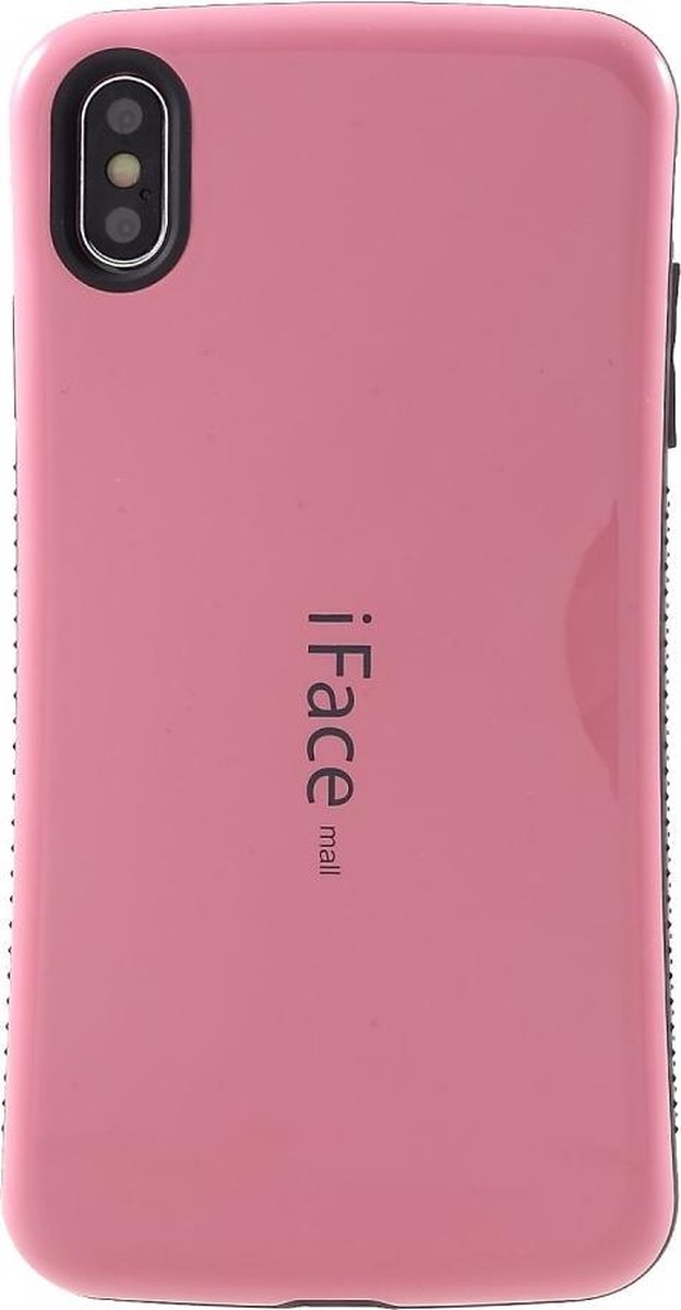 TPU hybride semi softcase voor iPhone XS Max 6.5 inch - Roze - iFace