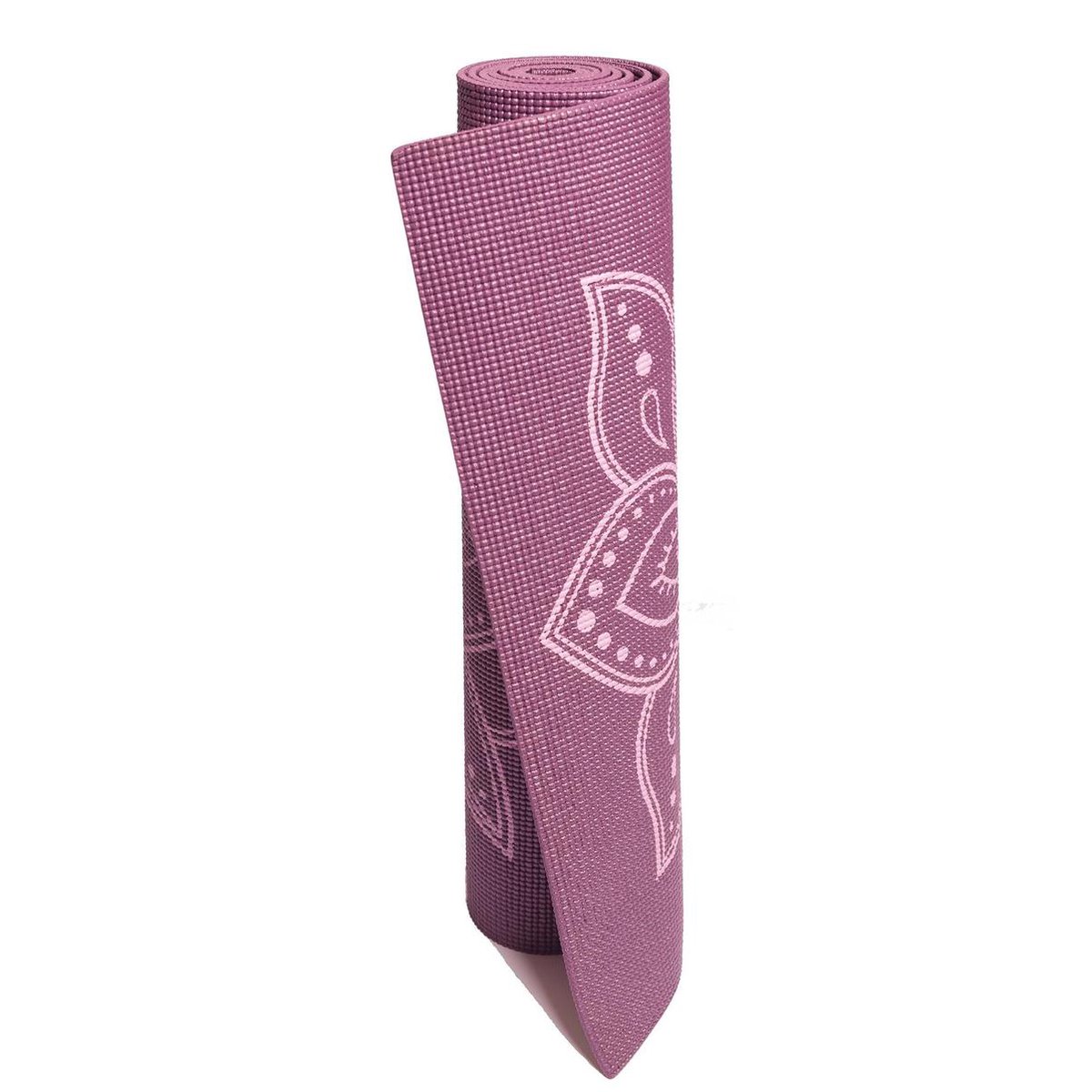 Bol.com Yogamat sticky extra dik lotus donkerpaars - Lotus | 6 mm | fitnessmat | sportmat | pilates mat aanbieding