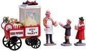 Lemax - Popcorn Seller -  Set Of 4 - Kersthuisjes & Kerstdorpen