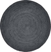 Nordal - JUTE round carpet col. black