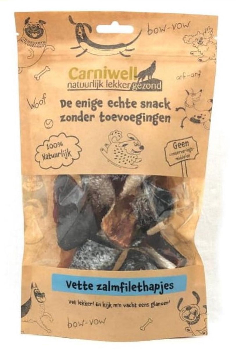 Carniwell Vette zalmfilethapjes 100 Gram
