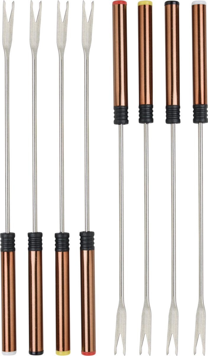 Bestron Fondueset Elektrisch AFD850CO - 1500W - 1,5L voor 8 personen - Incl 8 fonduevorkjes - Koper - 5 jaar garantie — cadeau in Kookcadeaus - foto 3