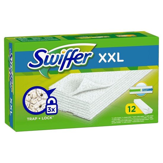 Swiffer Dry XXL - CHIFFONS DE COLLECTE DE POUSSIÈRE - 12 lingettes