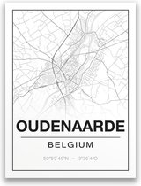 Poster/plattegrond OUDENAARDE - A4