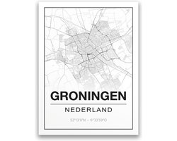 Poster/plattegrond GRONINGEN - A4