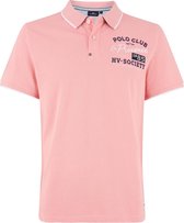 HV Society Poloshirt Toby Pink Logo - XL