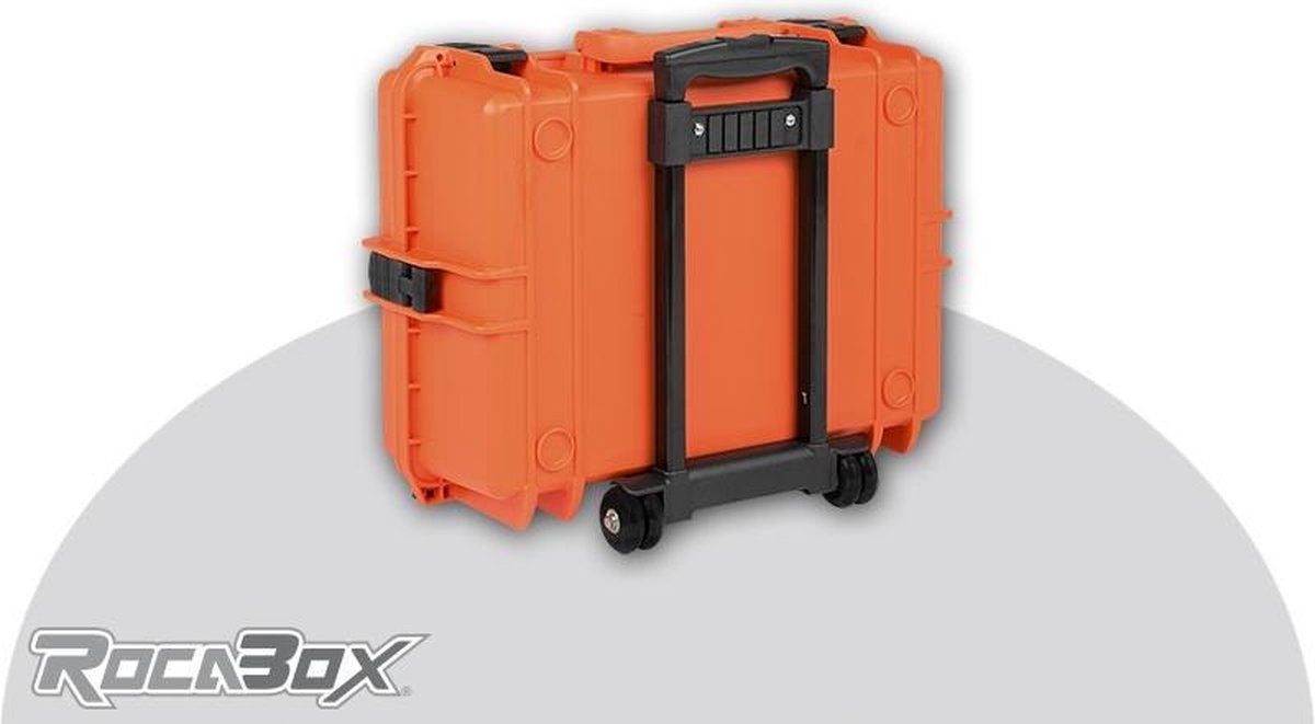 Rocabox - Universele trolley camera koffer - Waterdicht IP67 - Oranje - RW-5035-19-OCTR - Camera inleg