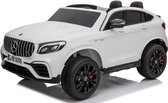 Kinderwagen - Elektrische auto "Mercedes GLC63S" - Licentie - Dubbel zitsysteem - 12V10AH-batterij, 4 motoren + 2,4 Ghz + lederen stoel WORLD EXCLUSIVE !!! 4x4 offroad met MP3-spel