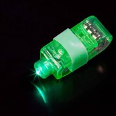 LED ringen, vinger lampjes, disco vingers - groen - 100 stuks