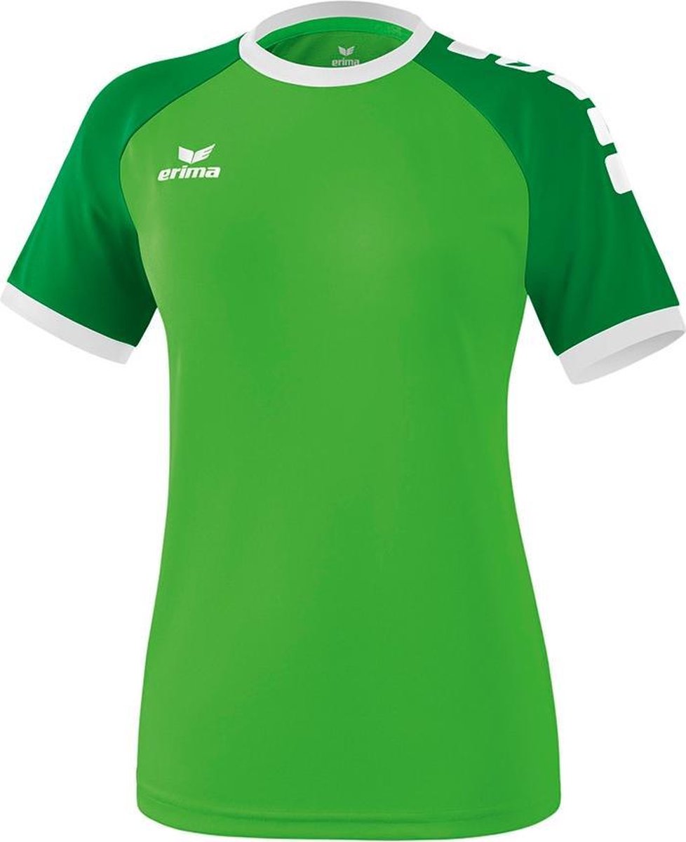 Erima Zenari 3.0 Shirt Korte Mouw Dames - Green / Smaragd / Wit | Maat: 38