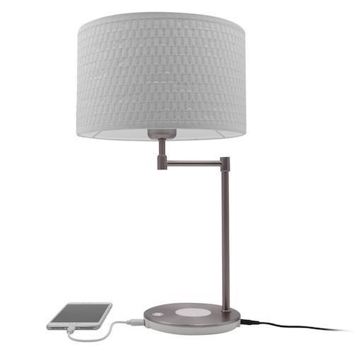 Macally LAMPCHARGEQI-E Led tafellamp met één USB-A-laadpoort en draadloze  lader | bol.com