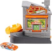Hot Wheels City Downtown Pizza Toss 17 Cm Grijs