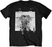 Slipknot - Devil Single - Black & White Heren T-shirt - met rug print - S - Zwart