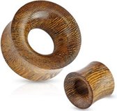 12 mm Double-flared tunnel Snake wood
