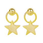 Oorbellen ster - Gold plated - Galaxy