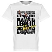 Shearer Legend T-Shirt - Wit  - S