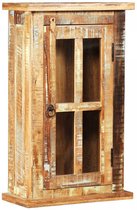 Wandkast badkamer of keuken (Incl houten dienblad) 44x21x72 cm massief gerecycled hout