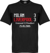 Milan 3 : Liverpool 3 Scoreboard T-shirt - L