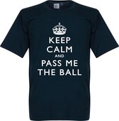 Keep Calm And Pass Me The Ball T-Shirt - 3XL