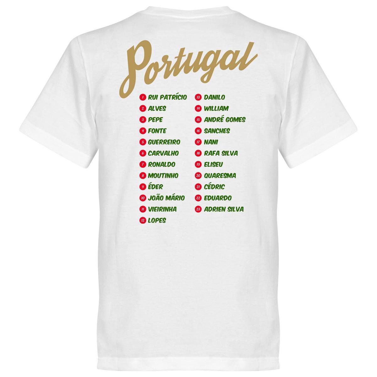 Portugal Campeoes Da Europa 2016 Selectie T-Shirt - S