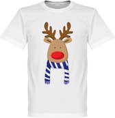 Reindeer Supporter T-Shirt - Blauw/Wit - XS