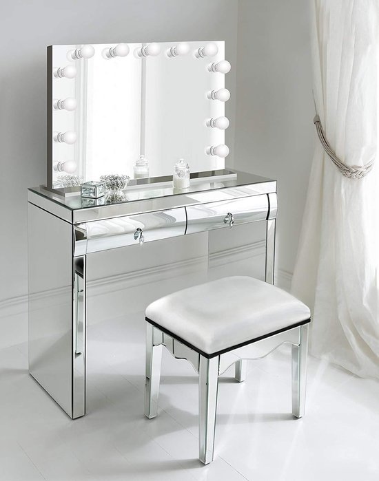 Bright Beauty Vanity hollywood make up spiegel met verlichting - 80 x 65 cm  - dimbaar